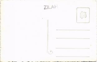 Zilah, Zalau; Wesselényi kollégium és eltávolított szobor, Fő tér, Vigadó / boarding school, monumen...