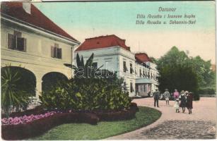 1917 Daruvár, Daruvar; Villa Arcadia i Ivanove kupke / spa villa + Zensuriert (EK)