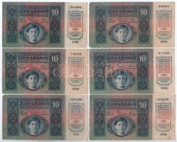 1915. 10K (6x) T:III 
Hungary 1915. 10 Korona (6x) C:F 
Adamo K11