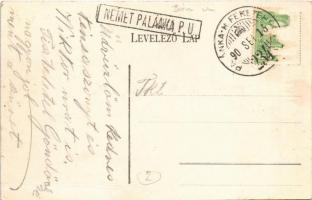 Újpalánka, Palánka, Bácspalánka, Backa Palanka; iskola / school + "NÉMET PALÁNKA P.U." + &...