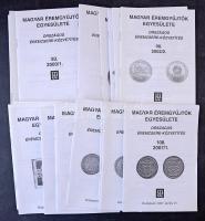 Magyar Éremgyűjtők Egyesülete, Országos Éremcsere-Közvetítés 27db lapszáma 1994-2007. között, használt állapotban