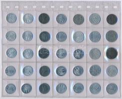 Ausztria 1893-1987. 36db-os groschen tétel berakólapon T:1--3
Austria 1893-1987. 36pcs of groschen ...
