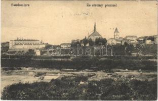 1914 Sandomierz, Ze stromy piszczel (EK) + K.U.K. ETAPPENPOSTAMT 128
