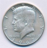 Amerikai Egyesült Államok 1967. 1/2$ Ag Kennedy T:2 USA 1967. 1/2 Dollar Ag Kennedy C:XF  Krause KM#202a