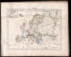 1856 Dr. Szabóky Adolf: Földrajzi kézi-atlas tanodai s magán használatra. Pest, 1856, Geibel Ármin, ...