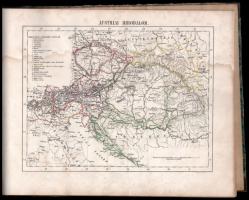 1856 Dr. Szabóky Adolf: Földrajzi kézi-atlas tanodai s magán használatra. Pest, 1856, Geibel Ármin, ...
