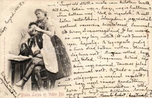 Blaha Lujza és Vidor Pál Emb.