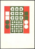 Victor Vasarely 10 kompozíciója versekkel, Bartók Béla emlékére. Bp., é.n., Helikon. Ofszet, papír. ...