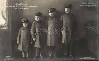 German Royal kids in military uniform