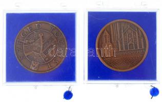 Fritz Mihály (1947-) 1983. "Szegedi Szabadtéri Játékok / 1933-1959-1983" Br emlékérem sérü...