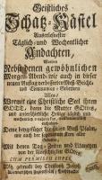 Geistliches Schatz-Kastel. Retz,én.,Christoph Joseph Hueth, 4+461+3 p.+ 16 (rézmetszetek) t. Német n...