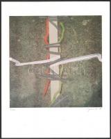 Gubis Mihály (1948-2006): 6 db ofszet grafika mappában. Mindegyik jelzett és mindegyik számozott (92...