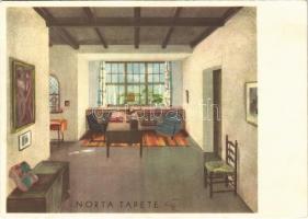 1935 Norta Tapete / falkárpit és tapéta reklámlap / Wallpaper advertisement