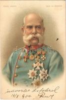 1900 Franz Joseph Kaiser vom Oesterreich / Ferenc József osztrák császár. litho