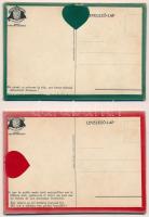 2 db RÉGI magyar irredenta képeslap üvegezve. Magyar Nemzeti Szövetség / 2 pre-1945 Hungarian irrede...