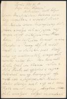 1939 Heller Bernát (1871-1943) irodalomtörténész, orientalista, az Országos Rabbiképző Intézet tanára által saját kézzel írt levelezőlap