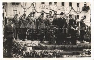 1940 Marosvásárhely, Targu Mures; bevonulás, Horthy, Purgly / entry of the Hungarian troops + "1940 Marosvásárhely visszatért" So. Stpl