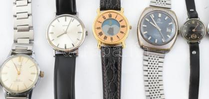 Vegyes óra tétel 11 db, többnyire mechanikus (Tirza Geneva, Lanco, Doxa, Geneva sport, Nivrel, Corté...