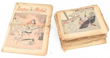 1954-1956 Ludas Matyi tétel: kb. 57 szám, változó állapotban