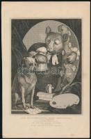 cca 1860 5 db acélmetszet (Freiburg, Schleswig, Nantes, stb.), 18×12 cm