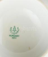 Hollóházi Csepel Vas- és Fémművek egyedi formatervezésű reklám hamutál, kézzel festett, jelzett, min...