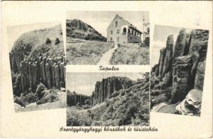 Tapolca, Szentgyörgy-hegyi kőzsákok és turistaház (fa)
