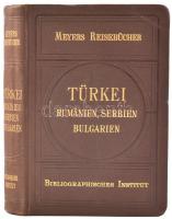 Türkei, Rumänien, Serbien, Bulgarien. Lepzig, Wien, 1898, Bibliographisches Institut. Kiadói egészvászon kötés, festett lapszélek, jó állapotban / linen binding, good condition