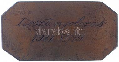 Beck Ötvös Fülöp (1873-1945) 1920. "Magyar Evezős Egyletek Országos Szövetsége / I. osztályú ny...