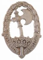 1944. Szent László Hadosztály Al csapatjelvény (63x44mm) T:2 / Hungary 1944. Szent László Hadosztály (Saint Ladislaus Division) Al division badge (63x44mm) C:XF Sallay 99.
