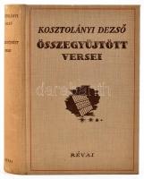 Kosztolányi Dezső: Kosztolányi Dezső összegyűjtött művei. Bp.,1940., Révai. Első kiadás. Kiadói egészvászon-kötés, jó állapotban.