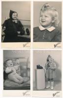 31 db RÉGI Mosoly Albuma fotó, kisgyerekek / 31 pre-1945 photos, children