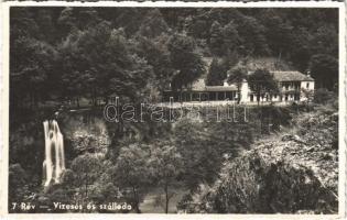 Rév, Körösrév, Vad, Vadu Crisului; vízesés és szálloda / waterfall and hotel