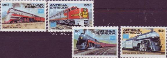 Internationale Briefmarkenausstellung AMERIPEX ´86; Stamp, Vasút sor, Ameripex bélyegkiállítás; bélyeg, Railway set, Ameripex stamp exhibition, stamp
