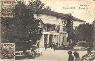 1920 Budapest II. Császár fürdő. TCV card (ázott / wet damage)