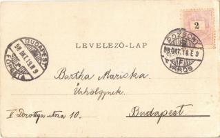 1898 (Vorläufer) Pozsony, Pressburg, Bratislava; Ligetkert / Aupark. K. Körper Photog. (szakadások /...