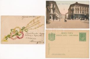 5 db RÉGI képeslap: Csíksomlyó, Kolozsvár, Zágráb / 5 pre-1945 postcards: Cluj, Zagreb, Sumuleu Ciuc