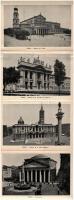 4 db RÉGI olasz nem képeslapos leporello / 4 pre-1945 non-postcard leporellos: Roma, Venezia, Napoli