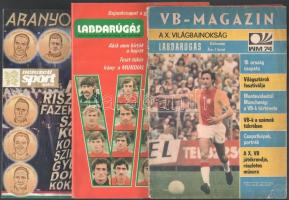 1974-2012 3 db sportújság - Labdarúgás VB-Magazin, Aranyos Arcok Nemzeti Sport