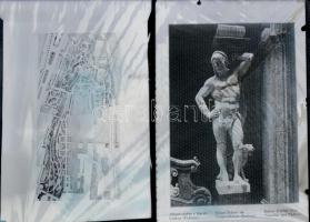 1924-1944 Mesterházy Jenő művészettörténész hagyatéka, igazolványok, levelezések, üvegnegatívok, egy...