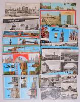 Kb. 516 db MODERN külföldi képeslap, városok / Cca. 516 modern European town-view postcards