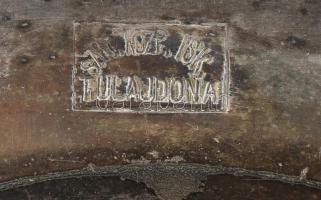 Alpakka tálka, Hotel Duna kopott, d: 18 cm