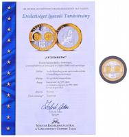 ~2002. "Emlékérem az euróövezet országainak közös valutájáról - Luxemburg" aranyozott, ezü...