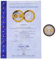 ~2002. "Emlékérem az euróövezet országainak közös valutájáról - Vatikán" aranyozott, ezüst...