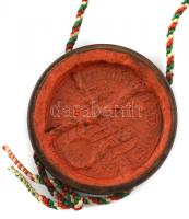 1908 Budapest, Magyar Királyi Állatorvosi Főiskola által kiállított diploma, függő viaszpecséttel, h...