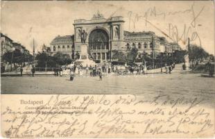 1901 Budapest VII. Központi (Keleti) pályaudvar, Baross szobor (EK)