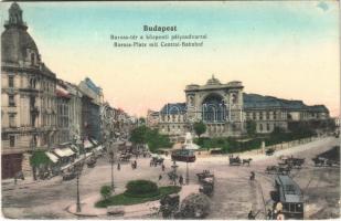 Budapest VII. Központi (Keleti) pályaudvar, Baross tér, villamosok