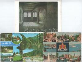 30 db MODERN nagy méretű külföldi város képeslap / 30 modern big sized town-view postcards from all over the world