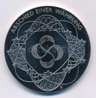 Németország 2004. "Búcsú egy valutától" kétoldalas, ezüstözött fém multicolor emlékérem T:...