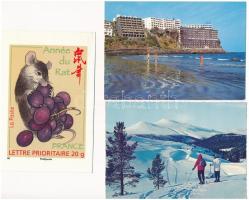 56 db MODERN külföldi képeslap és pár motívum / 56 modern postcards from all over the world and some...