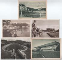 30 db VEGYES sport motívum képeslap: sportpályák, sportlétesítmények / 30 mixed sport motive postcar...